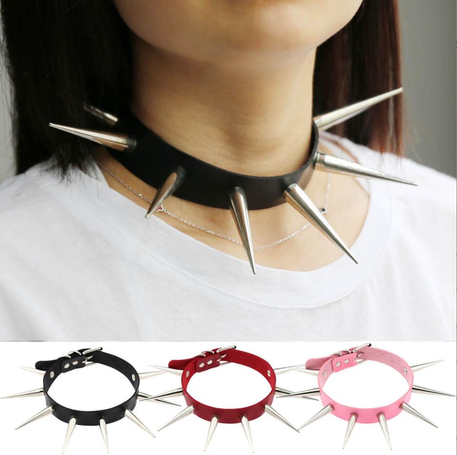 Goth Punk Spike Choker - Gargantilla Emo Spike, Collar Punk para