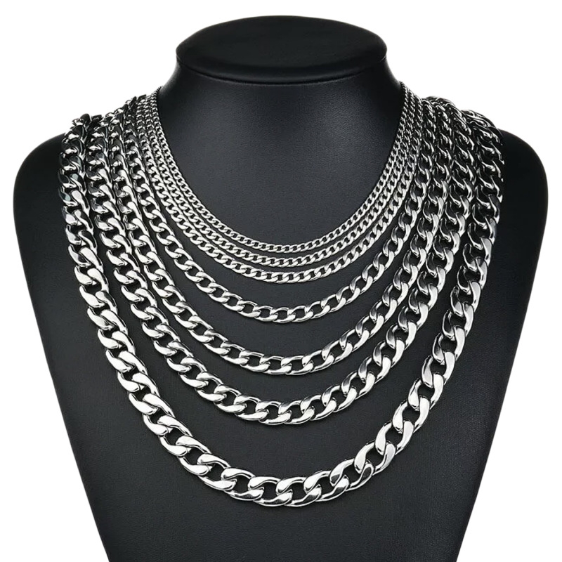 Cuban Link Chain 12Mm - YQ 3MM-10MM 316L collar de cadena