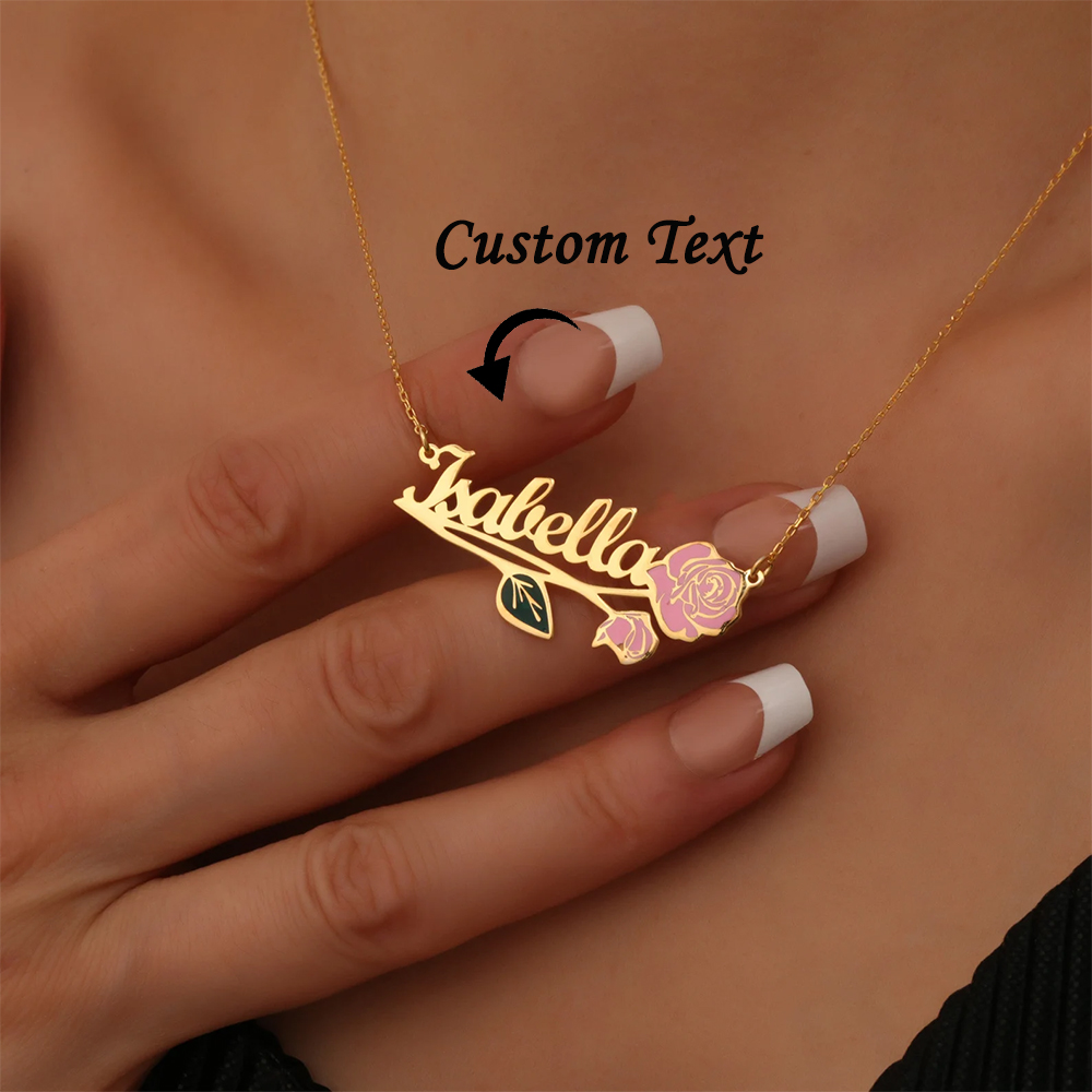 Collar personalizado con nombr - Custom Name Necklace Stainless Steel reseña y precio