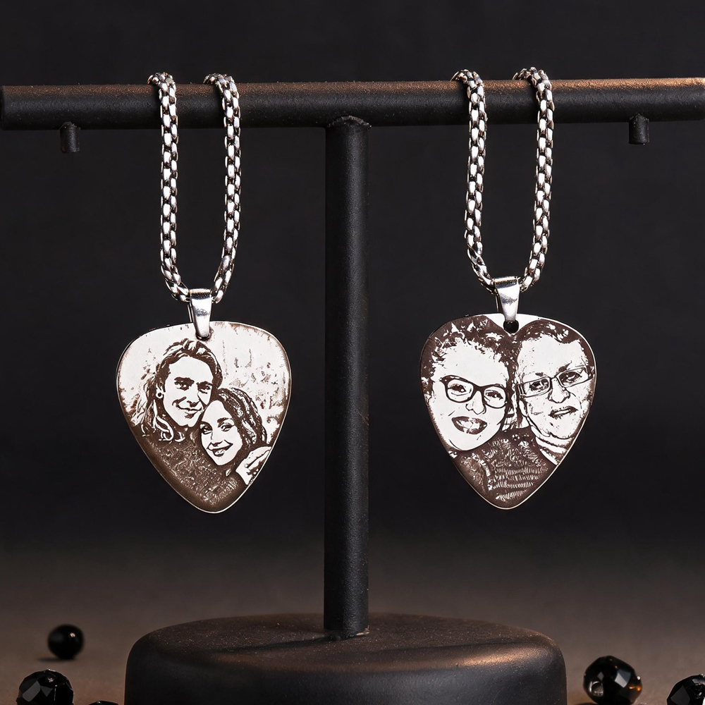 Collar con colgante de imagen  - Custom Name Necklace Stainless Steel reseña y precio