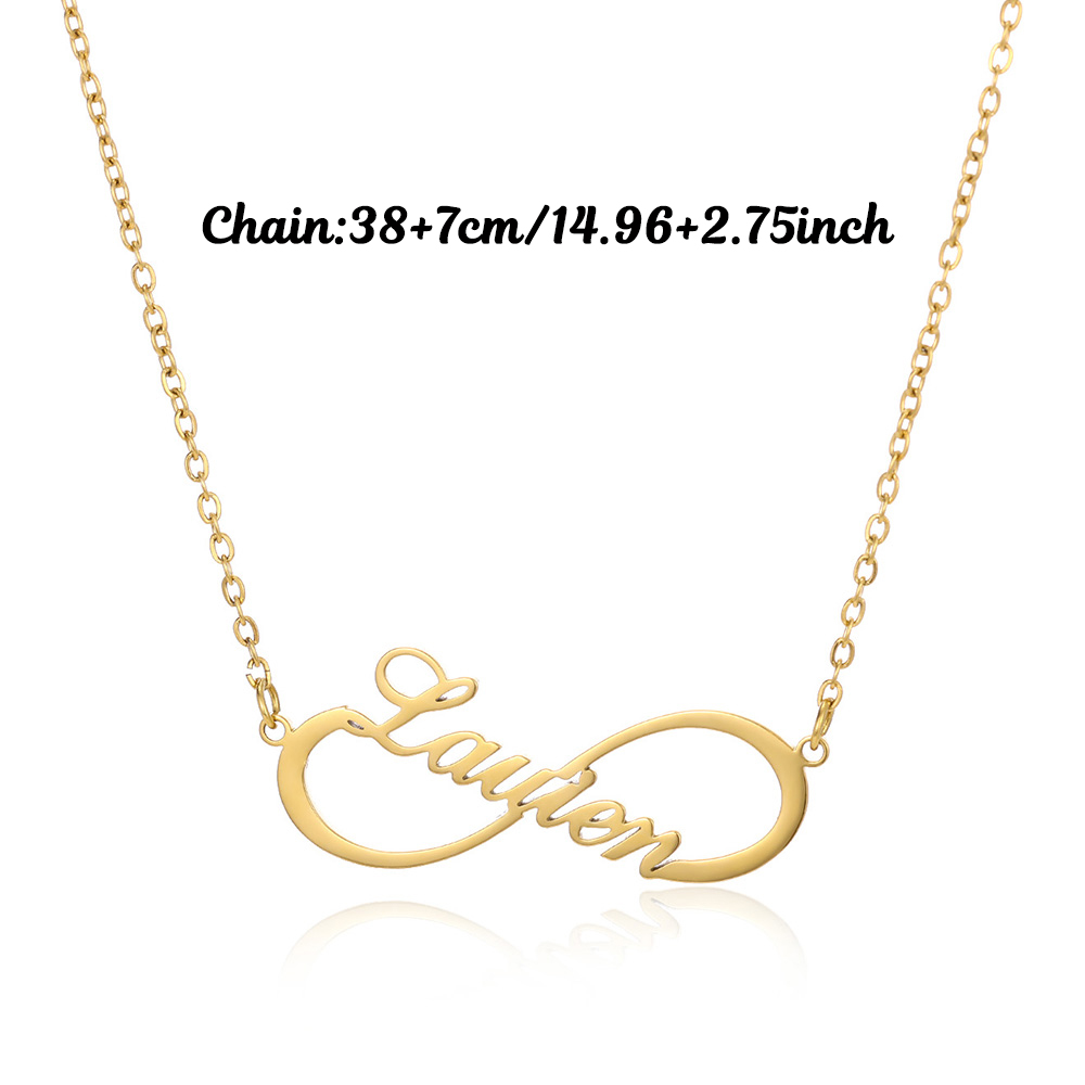 Collares Infinitos Personaliza - Custom Name Necklace Stainless Steel reseña y precio