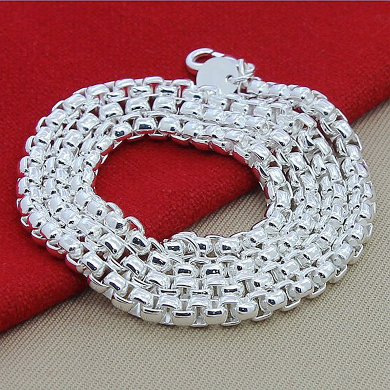 Collar de Cadena Redonda de Pl - Cuban Link Chain 12Mm reseña y precio