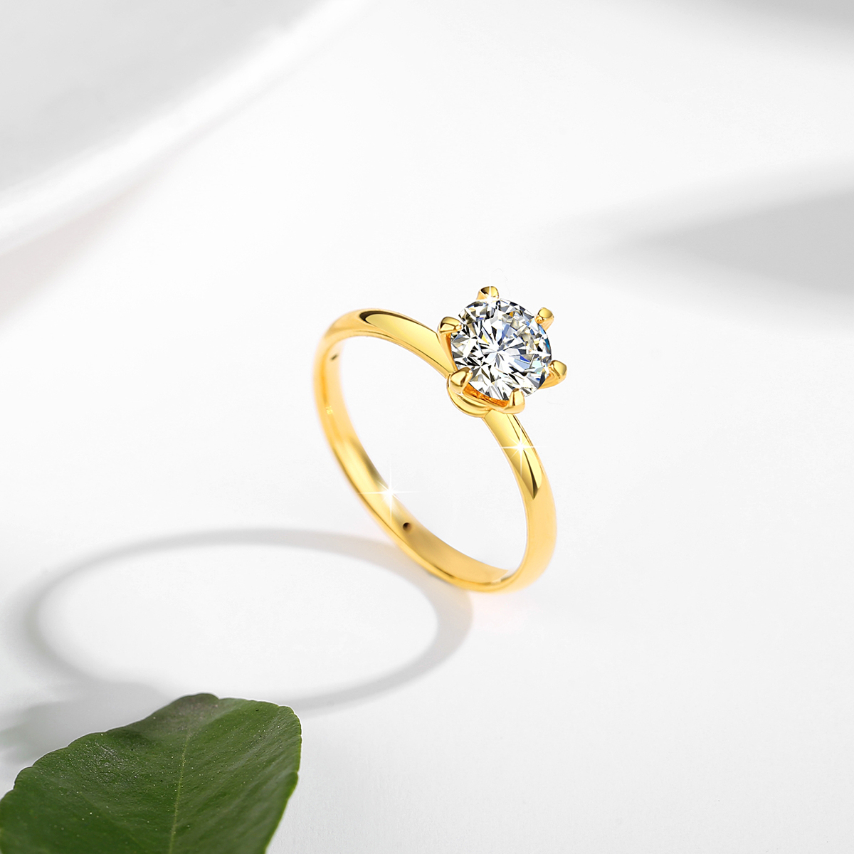 Anillos de moissanita de oro R - Moissanite Engagement Ring 1 Carat reseña y precio